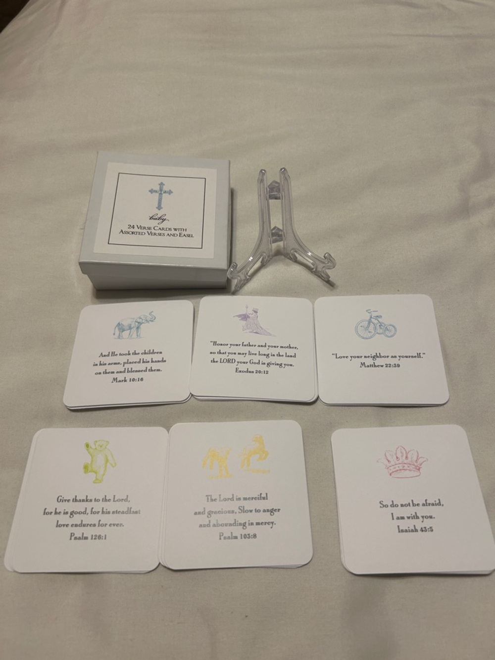 Madison de Papier Baby verse cards with easel 24 ct